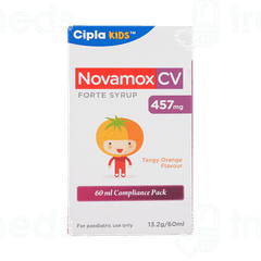 Novamox Cv Forte Tangy Orange Flavour Syrup 60ml