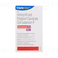 Novamox Cv Forte Tangy Orange Flavour Syrup 60ml