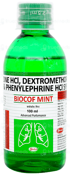 Biocof Mint Syrup 100ml