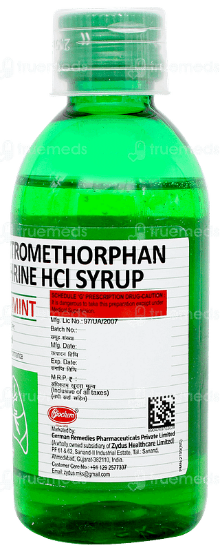 Biocof Mint Syrup 100ml