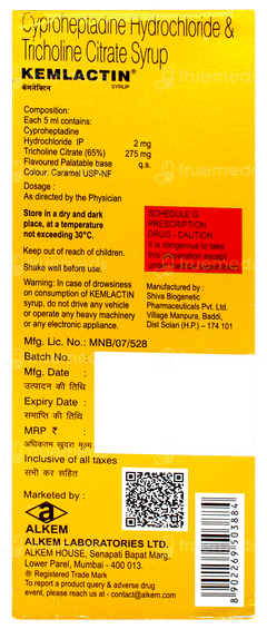 Kemlactin Mango Flavour Sugar Free Syrup 200ml