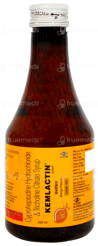 Kemlactin Mango Flavour Sugar Free Syrup 200ml