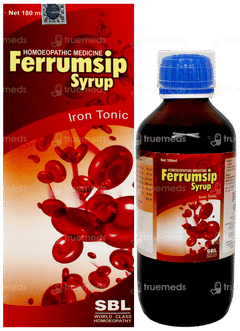 Sbl Ferrum Sip Syrup 180Ml Sbl Ferrum Sip Syrup 180Ml