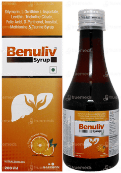 Benuliv Tangy Orange Flavour Syrup 200Ml Benuliv Tangy Orange Flavour Syrup 200Ml