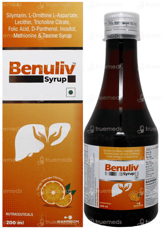 Benuliv Tangy Orange Flavour Syrup 200Ml