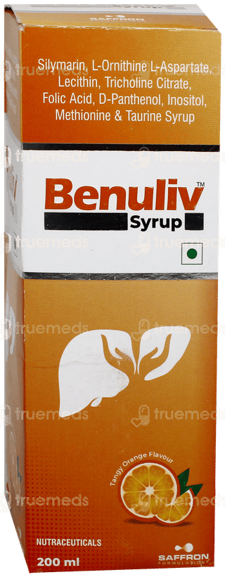 Benuliv Tangy Orange Flavour Syrup 200Ml