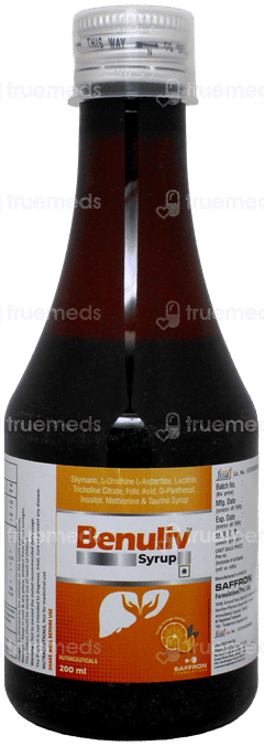 Benuliv Tangy Orange Flavour Syrup 200Ml