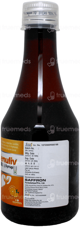Benuliv Tangy Orange Flavour Syrup 200Ml