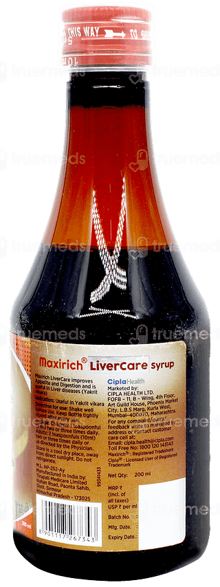 Maxirich Livercare Syrup 200ml