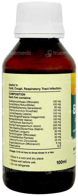 Dr Basus Bansa Cough Syrup 100ml