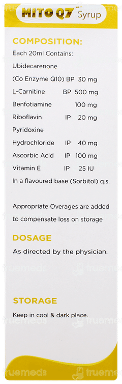 Mito Q7 Sugar Free Syrup 200ml