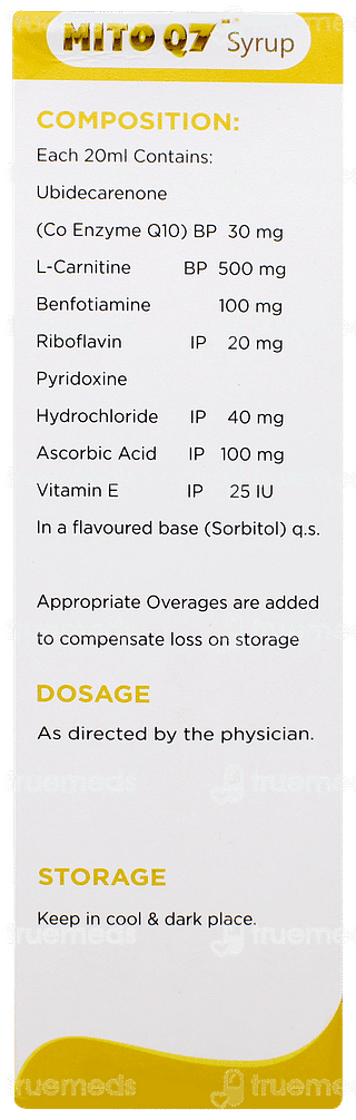 Mito Q7 Sugar Free Syrup 200ml