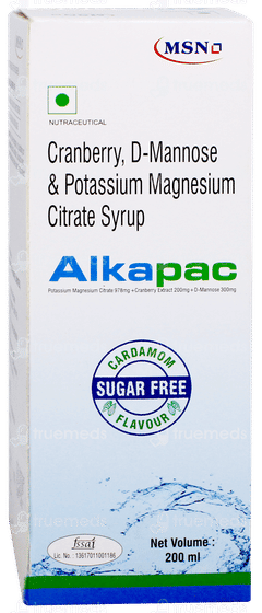 Alkapac Cardamom Flavour Sugar Free Syrup 200ml