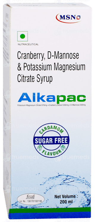 Alkapac Cardamom Flavour Sugar Free Syrup 200ml