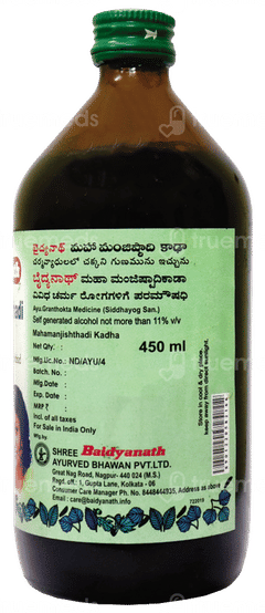 Baidyanath Mahamanjishtadi Kadha 450ml