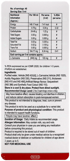 Cogvin Mango Flavour Syrup 200Ml