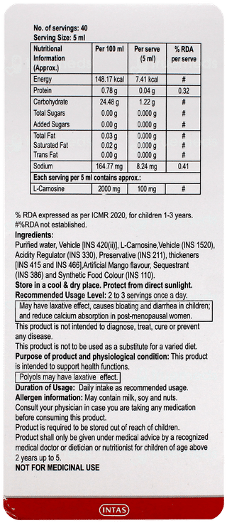 Cogvin Mango Flavour Syrup 200Ml