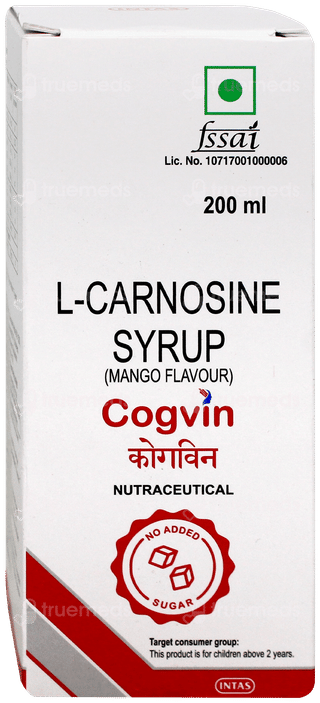 Cogvin Mango Flavour Syrup 200Ml