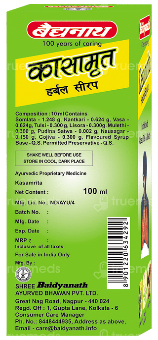 Baidyanath Kasamrit Herbal Syrup 200ml