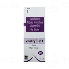 Ventryl Ls 1 Sugar Free Syrup 100ml Ventryl Ls 1 Sugar Free Syrup 100ml