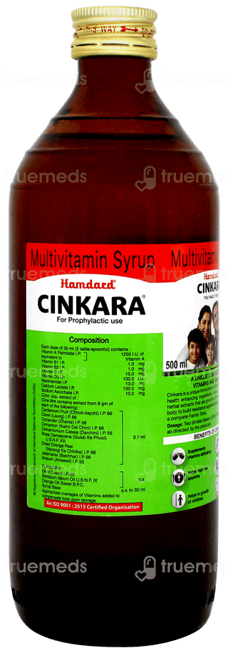 Hamdard Cinkara Syrup 500ml