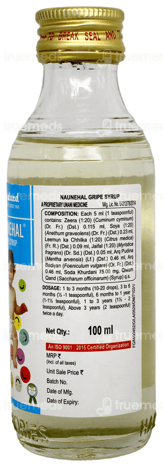 Hamdard Naunehal Gripe Syrup 100Ml