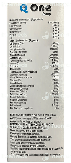 Q One Syrup 200 ML