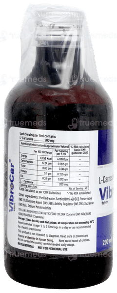 Vibrocar Chocolate Flavour Syrup 200ml