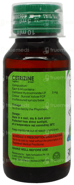 Cetrizine Syrup 60Ml Cetrizine Syrup 60Ml