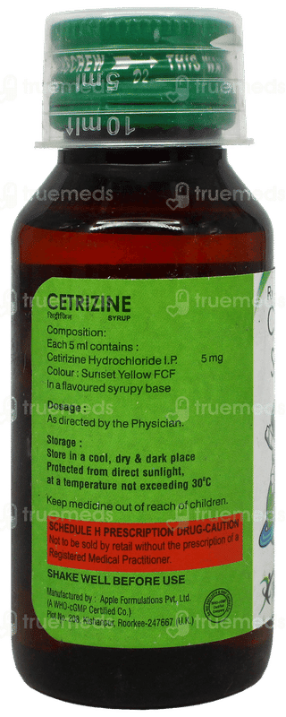 Cetrizine Syrup 60Ml