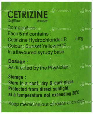 Cetrizine Syrup 60Ml