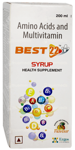 Best 22 Plus Banana And Pineapple Flavour Syrup 200ml