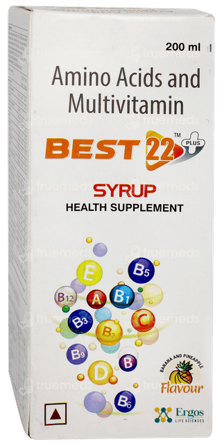Best 22 Plus Banana And Pineapple Flavour Syrup 200ml