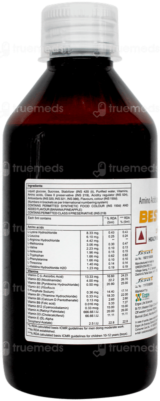 Best 22 Plus Banana And Pineapple Flavour Syrup 200ml