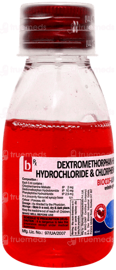 Biocof Junior Strawberry Flavour Syrup 60ml