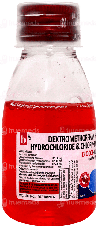 Biocof Junior Strawberry Flavour Syrup 60ml