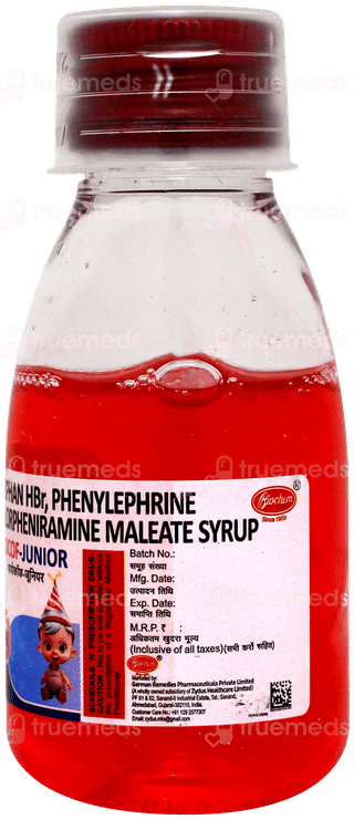 Biocof Junior Strawberry Flavour Syrup 60ml
