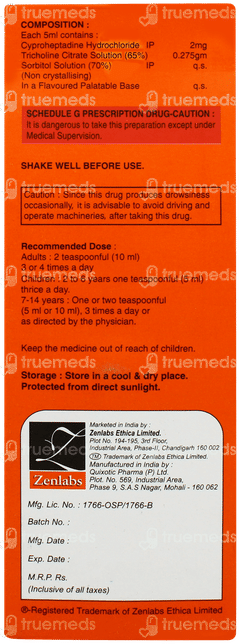 Zenlactin Orange Flavour Liquid 200ml Zenlactin Orange Flavour Liquid 200ml