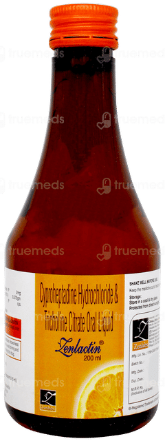 Zenlactin Orange Flavour Liquid 200ml Zenlactin Orange Flavour Liquid 200ml