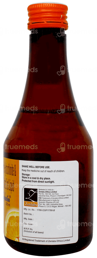 Zenlactin Orange Flavour Liquid 200ml