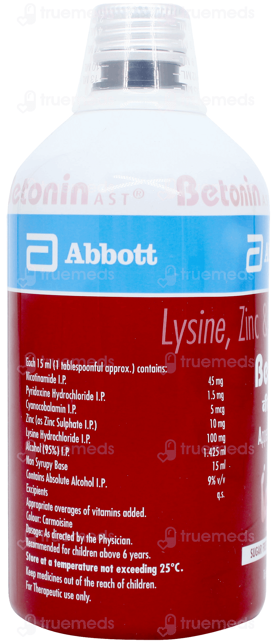 Betonin Ast Sugar Free Syrup 420 Ml - Uses, Side Effects, Dosage, Price ...