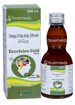 Encefalon Gold Mango Flavour Sugar Free Syrup 200ml