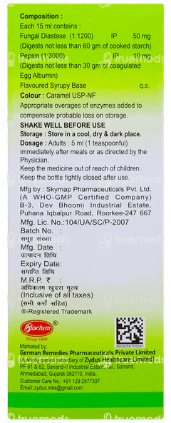 Byzyme Cardamom Flavour Syrup 200ml