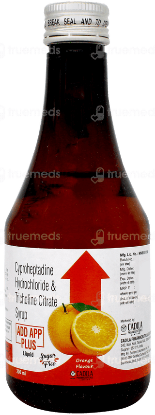 Add App Plus Orange Flavour Sugar Free Liquid 200ml