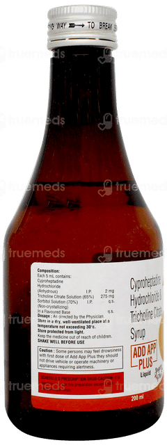 Add App Plus Orange Flavour Sugar Free Liquid 200ml