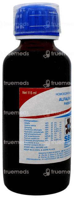 Sbl Alfalfa Tonic Paedritic 115 ML