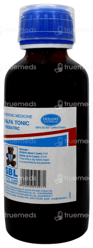 Sbl Alfalfa Tonic Paedritic 115 ML