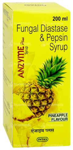 Anzyme Plus Pineapple Flavour Syrup 200ml