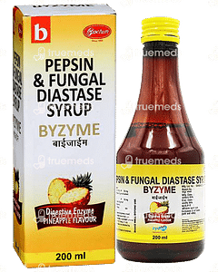 Byzyme Pineapple Flavour  Syrup 200 ML