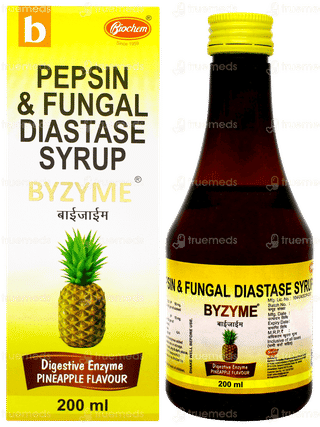 Byzyme Pineapple Flavour Syrup 200ml